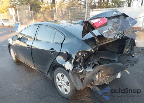 2016 Kia Forte Lx из США, поврежденный, VIN KNAFK4A69G5614361